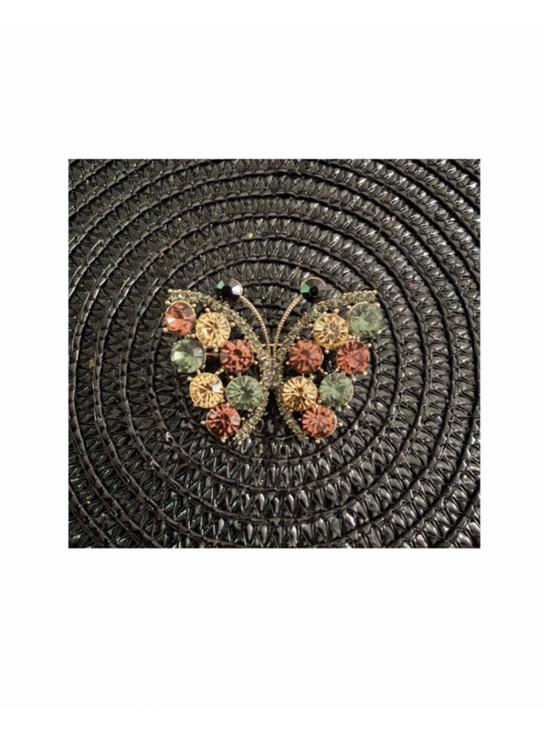 Unbranded Jewelry - Gold Multicolor Butterfly Brooch One Size